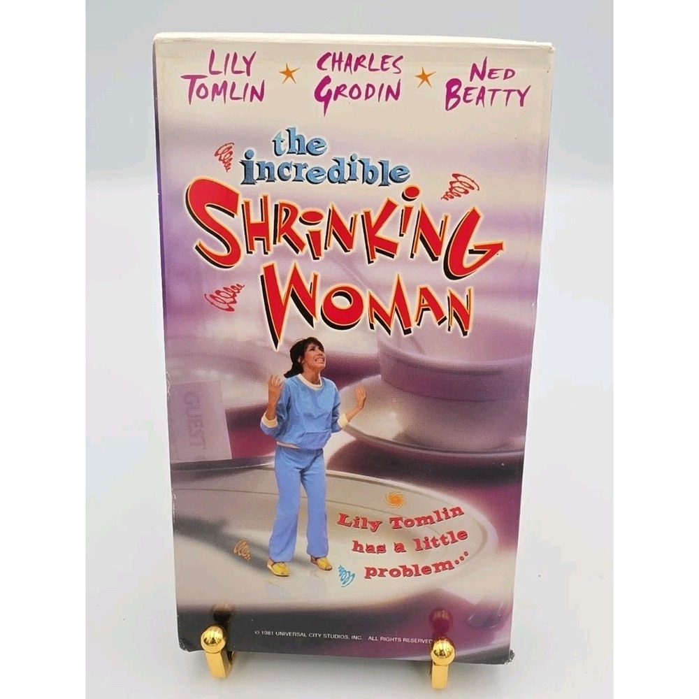 The Incredible Shrinking Woman VHS Lily Tomlin Charles Grodin 1981 Comedy PG